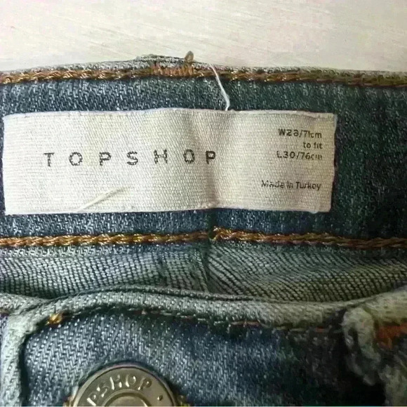 Topshop denim flare rugged jeans - Picture 6 of 9